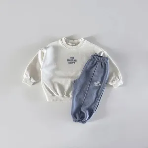 'You Make Me Happy' Jogger Set