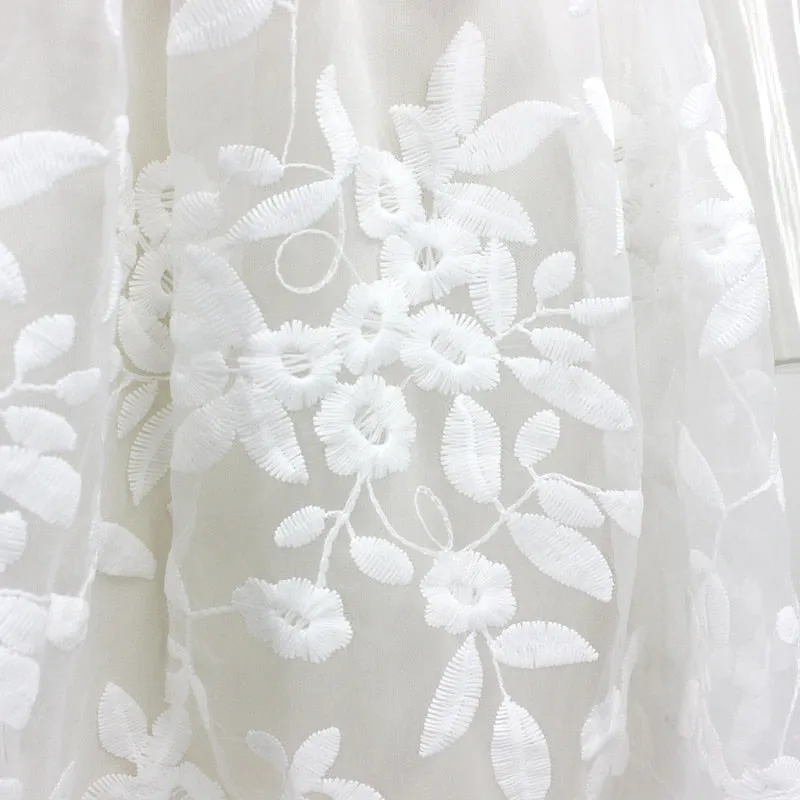 Yours Always Embroidered Lace Mini Dress