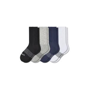 Youth Solids Calf Sock 4-Pack