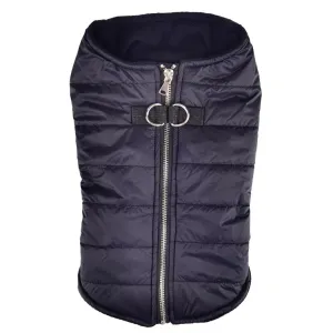 Zip-Up Puffer Vest Dog Coat Black