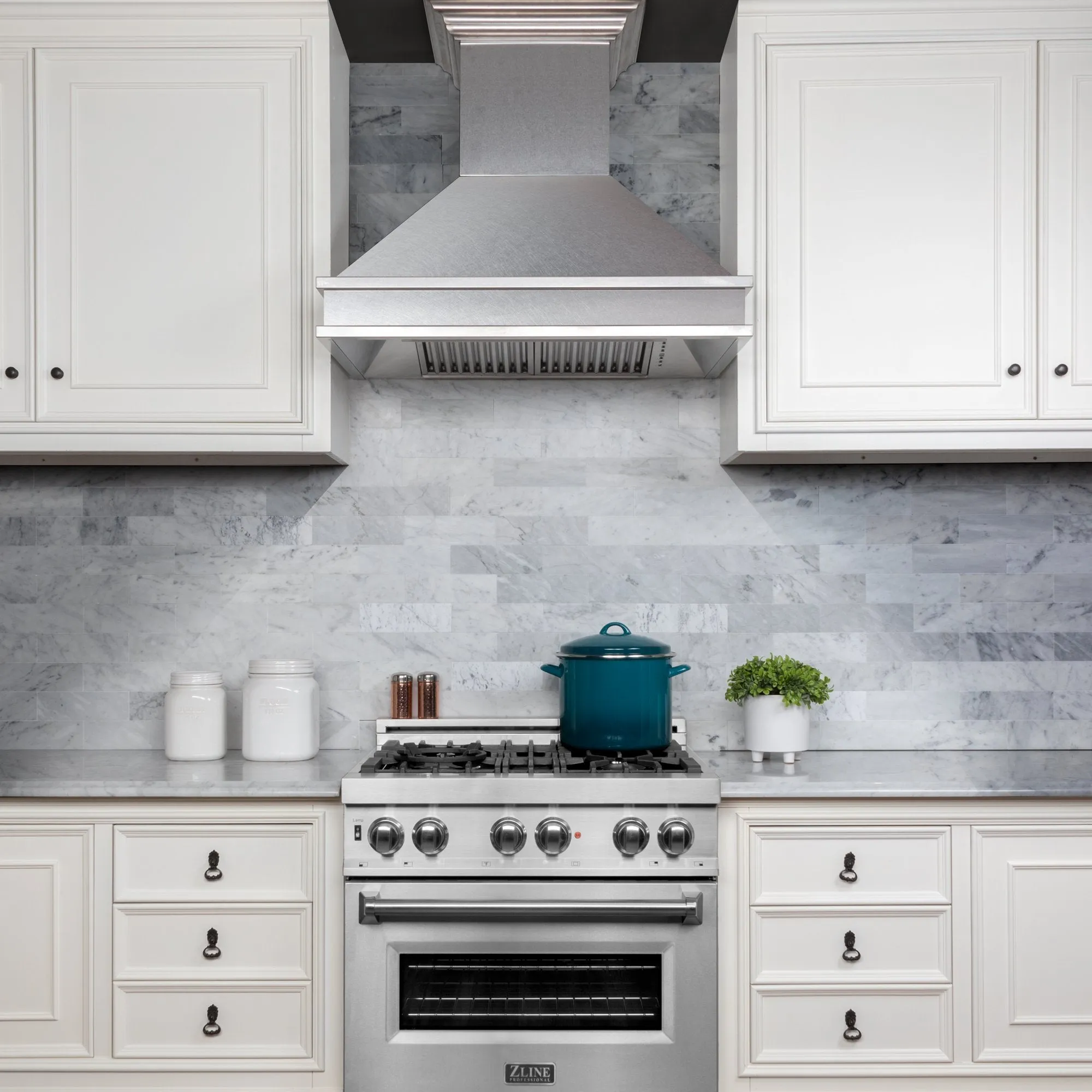ZLINE 30" Designer Series DuraSnow® Wall Mount Range Hood (8656S-30)