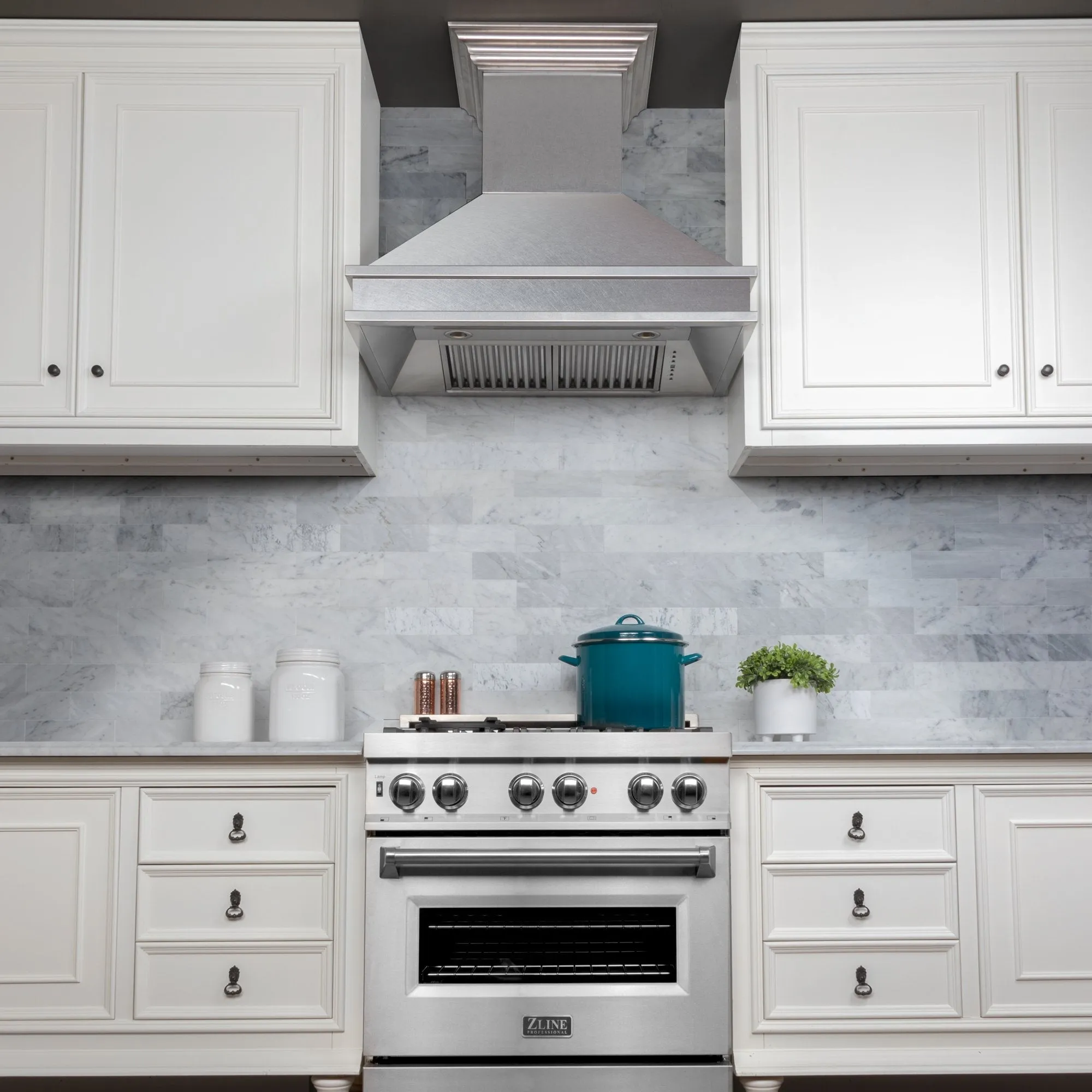 ZLINE 30" Designer Series DuraSnow® Wall Mount Range Hood (8656S-30)