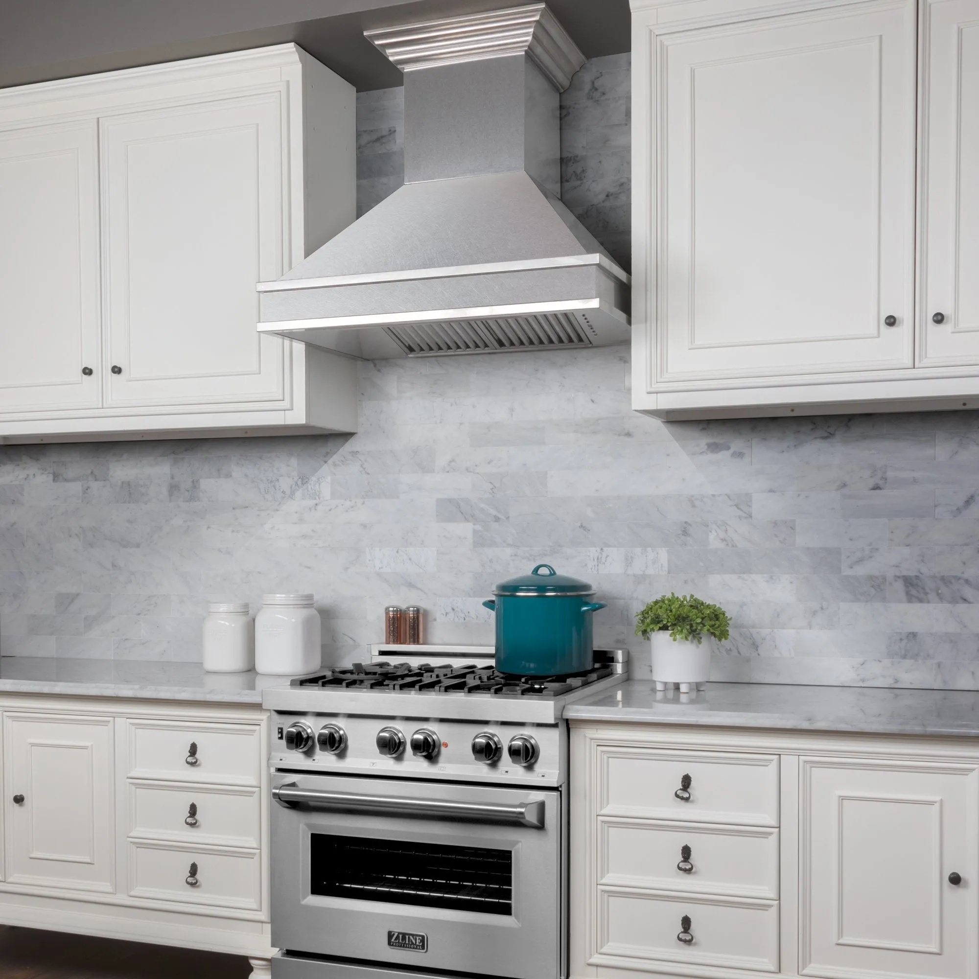ZLINE 30" Designer Series DuraSnow® Wall Mount Range Hood (8656S-30)